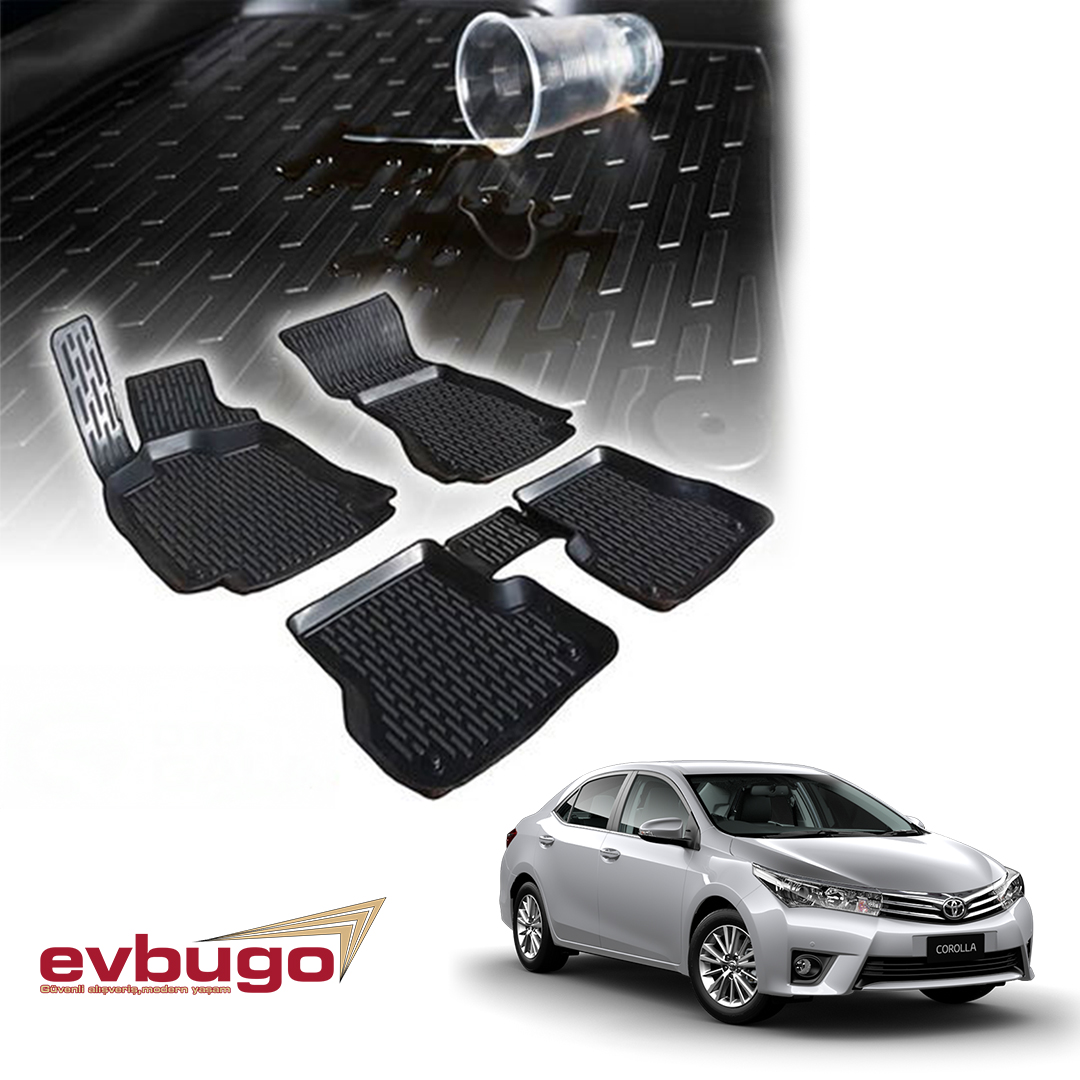 3D PASPAS SİYAH TOYOTA COROLLA 2007-2013